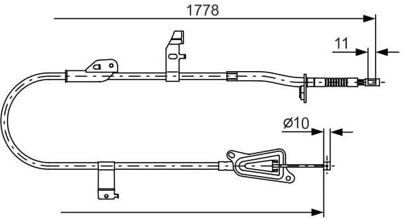 Cable Pull, parking brake 1 987 482 304