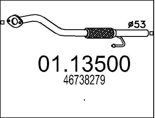 Exhaust Pipe 01.13500