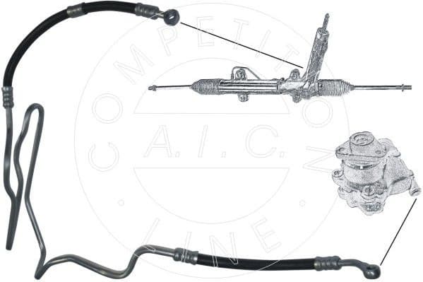 Hydraulic Hose, steering Original AIC Quality 54949