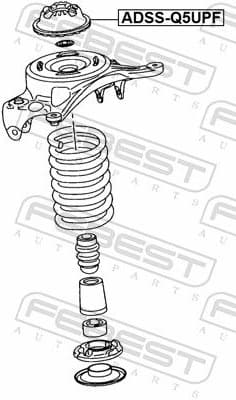 Suspension Strut Support Mount ADSS-Q5UPF - image 2