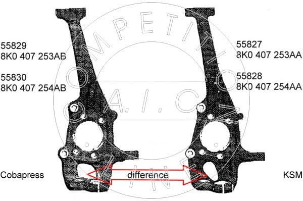 Steering Knuckle, wheel suspension NEW MOBILITY PARTS 55827 - image 5