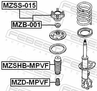 Rubber Buffer, suspension MZD-MPVF - image 2