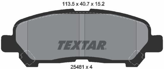 Brake Pad Set, disc brake 2548101
