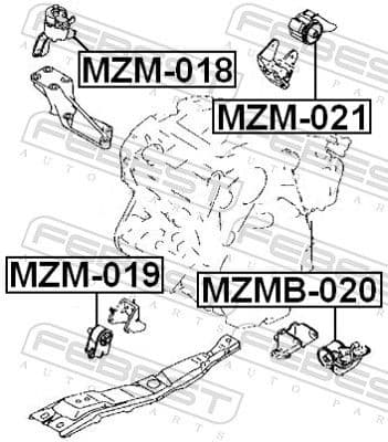 Mounting, engine MZM-021 - image 2
