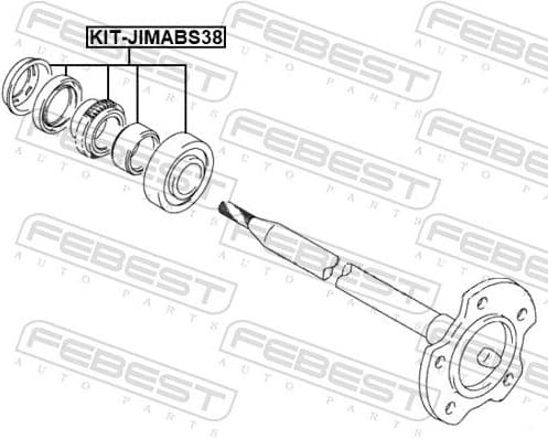 Bearing, drive shaft KIT-JIMABS38 - image 2
