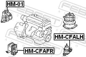 Mounting, engine HM-CFAFR - image 2