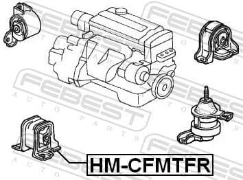Mounting, engine HM-CFMTFR - image 2