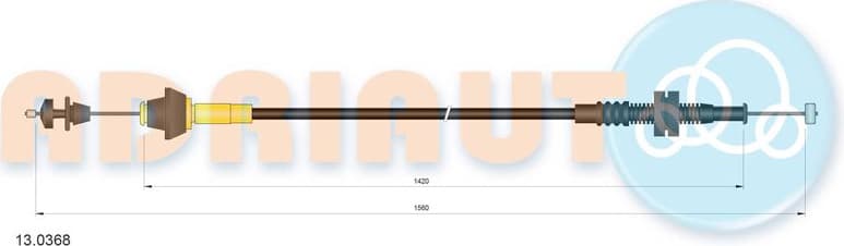 Accelerator Cable 13.0368