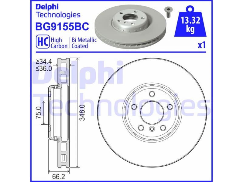 Brake Disc BG9155BC