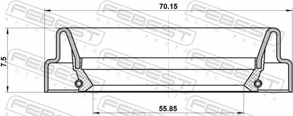 Shaft Seal, drive shaft 95FDY-57700808C - image 2