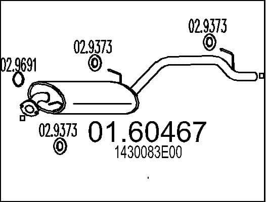 Rear Muffler 01.60467