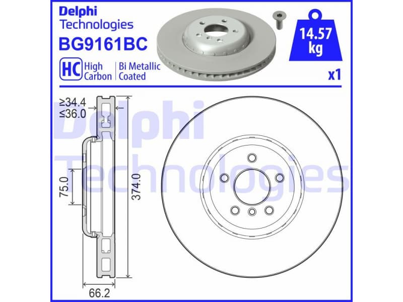 Brake Disc BG9161BC