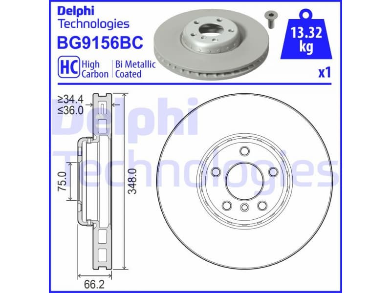 Brake Disc BG9156BC