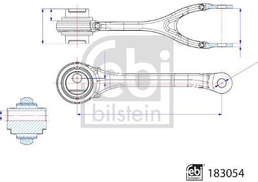 Control/Trailing Arm, wheel suspension 183054