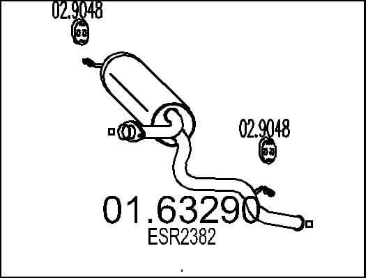 Rear Muffler 01.63290