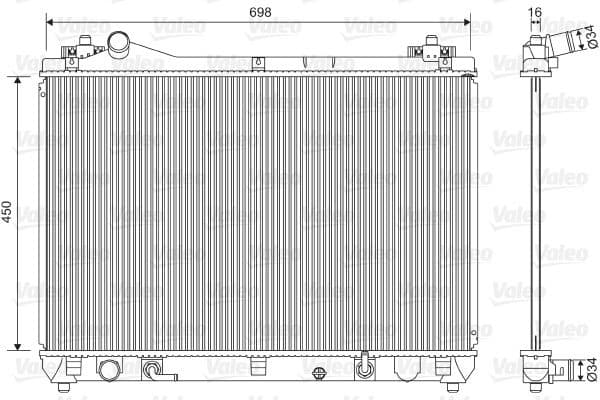 Radiator, engine cooling 701592