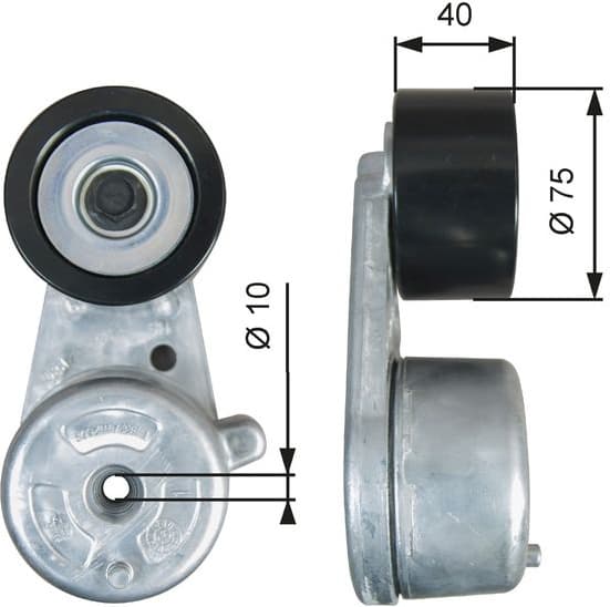 Belt Tensioner, V-ribbed belt FleetRunner™ T38720