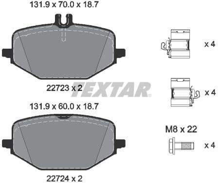 Brake Pad Set, disc brake Q+ 2272303