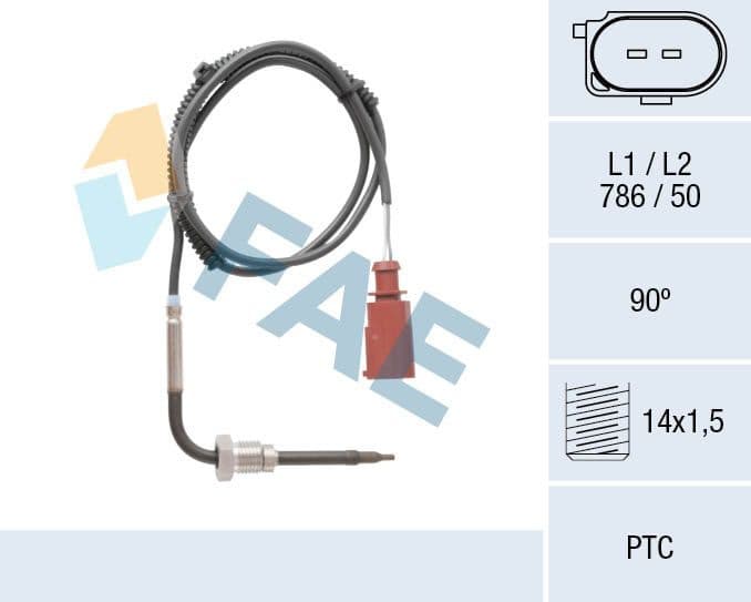 Sensor, exhaust gas temperature 68068