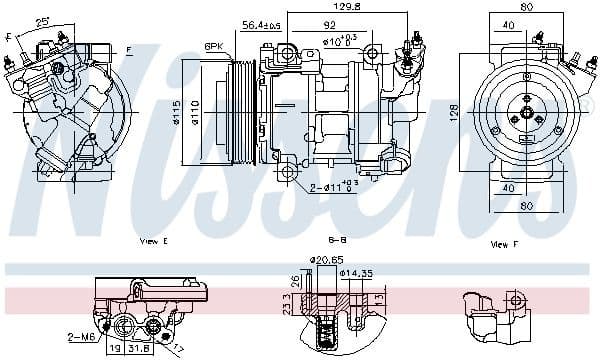 Compressor, air conditioning ** FIRST FIT ** 891016