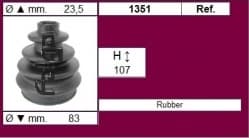CV Joint Boot kit with clamps and grease
