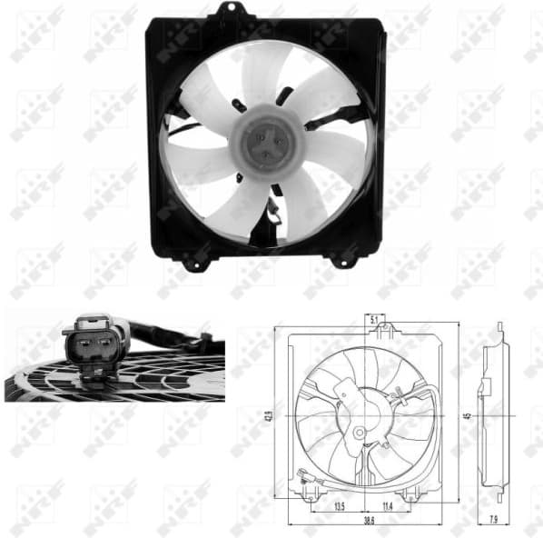 Fan, engine cooling 47695