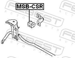 Mounting, stabiliser bar MSB-CSR - image 2