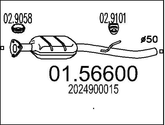 Centre Muffler 01.56600