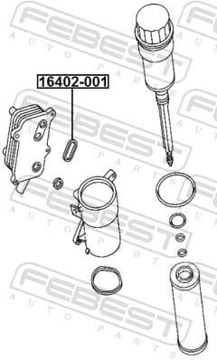 Gasket, oil cooler 16402-001 - image 2