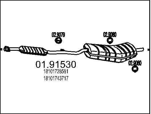 Rear Muffler 01.91530