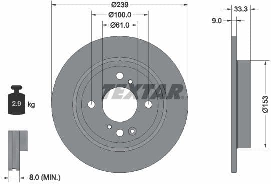Brake Disc PRO 92333903