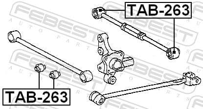 Mounting, control/trailing arm TAB-263 - image 2