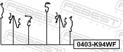 Accessory Kit, disc brake pad 0403-K94WF - image 2