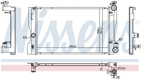 Radiator, engine cooling 606798