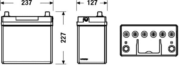 Starter Battery EXCELL ** EB455 - image 2