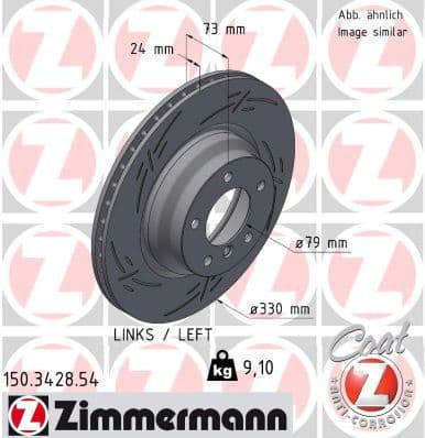 Brake Disc BLACK Z 150.3428.54