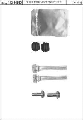 Brake caliper guide repkit 1131455X