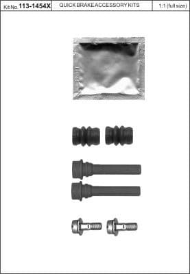 Brake caliper guide repkit 1131454X