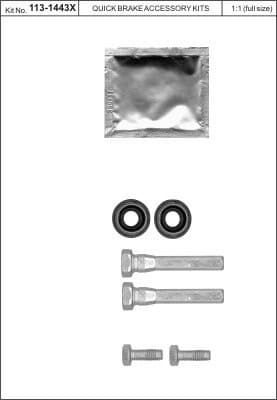 Brake caliper guide repkit 1131443X