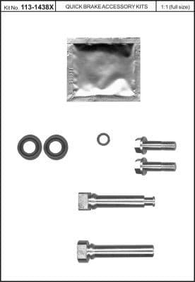 Brake caliper guide repkit 1131438X