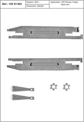 Brake shoe regulator 10553003