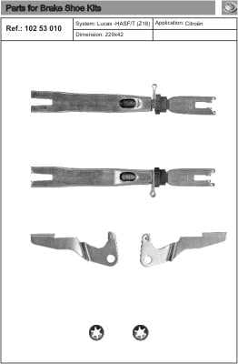 Brake shoe regulator 10253010