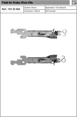 Brake shoe regulator 10153004