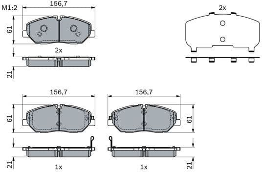 Brake Pad Set, disc brake 0 986 424 395 - image 7