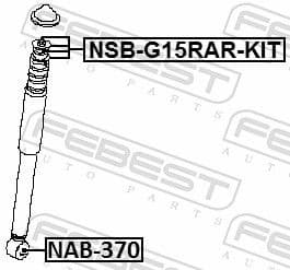 Spacer Tube, shock absorber NAB-370 - image 2