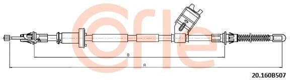 Cable Pull, parking brake 92.20.160B507