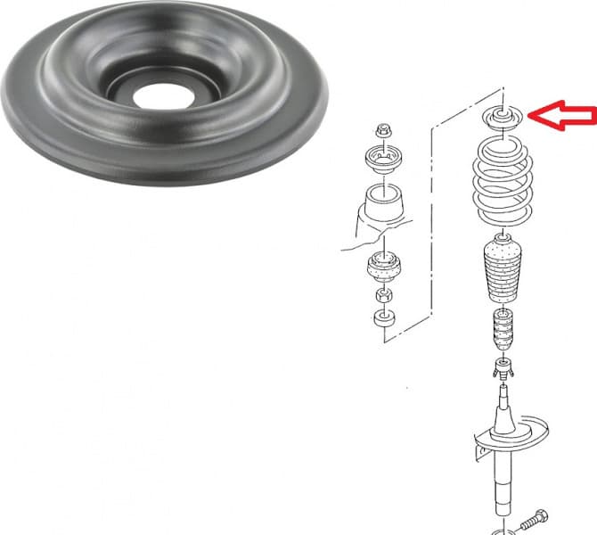 Shock absorber mounting front 1102593