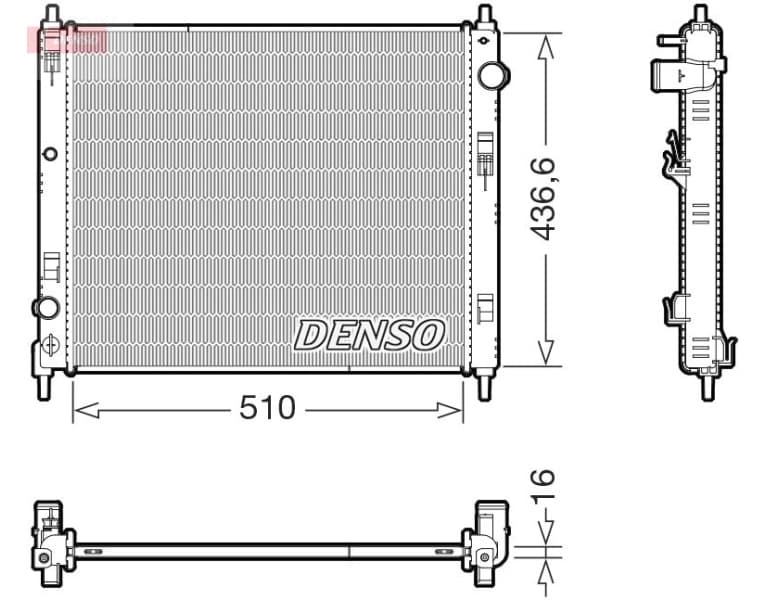 Radiator, engine cooling DRM46078
