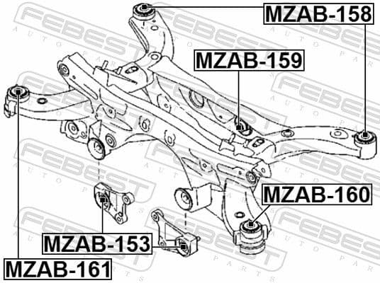 Bushing, axle beam MZAB-159 - image 2