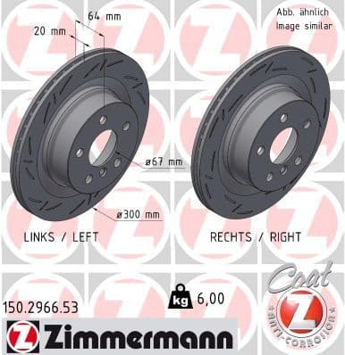 Brake Disc BLACK Z 150.2966.53